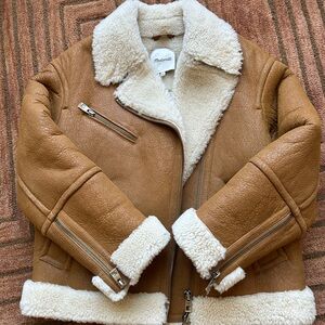 Madewell Oversized Genuine Shearling Jacket